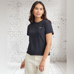 Allbirds Allgood Logo Tee Small NWT Natural Black Soft Cotton Everyday Comfort